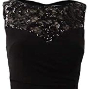Ralph Lauren Embellished Sheath Dress. Black